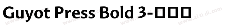Guyot Press Bold 3字体转换